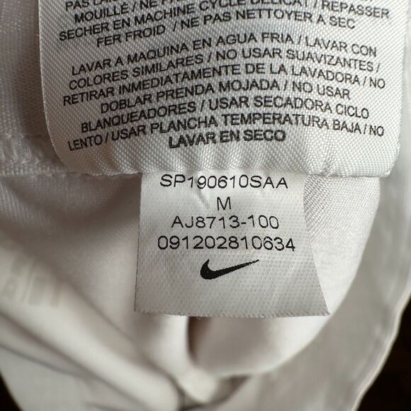 Nike Dri-FIT Tennis Skirt White Built In Shorts M | Preppy Retro Court Skort - Picture 9 of 10